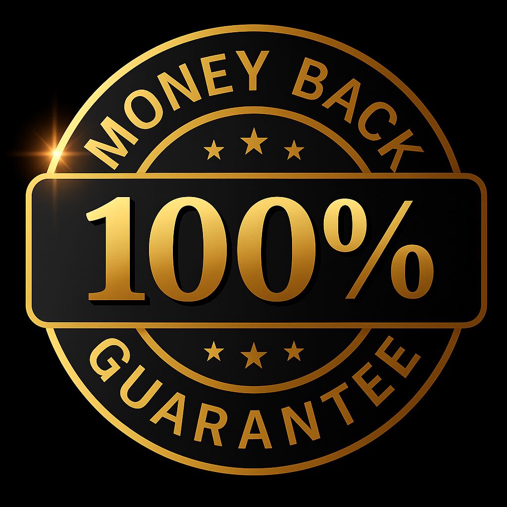 money back guarantee badge